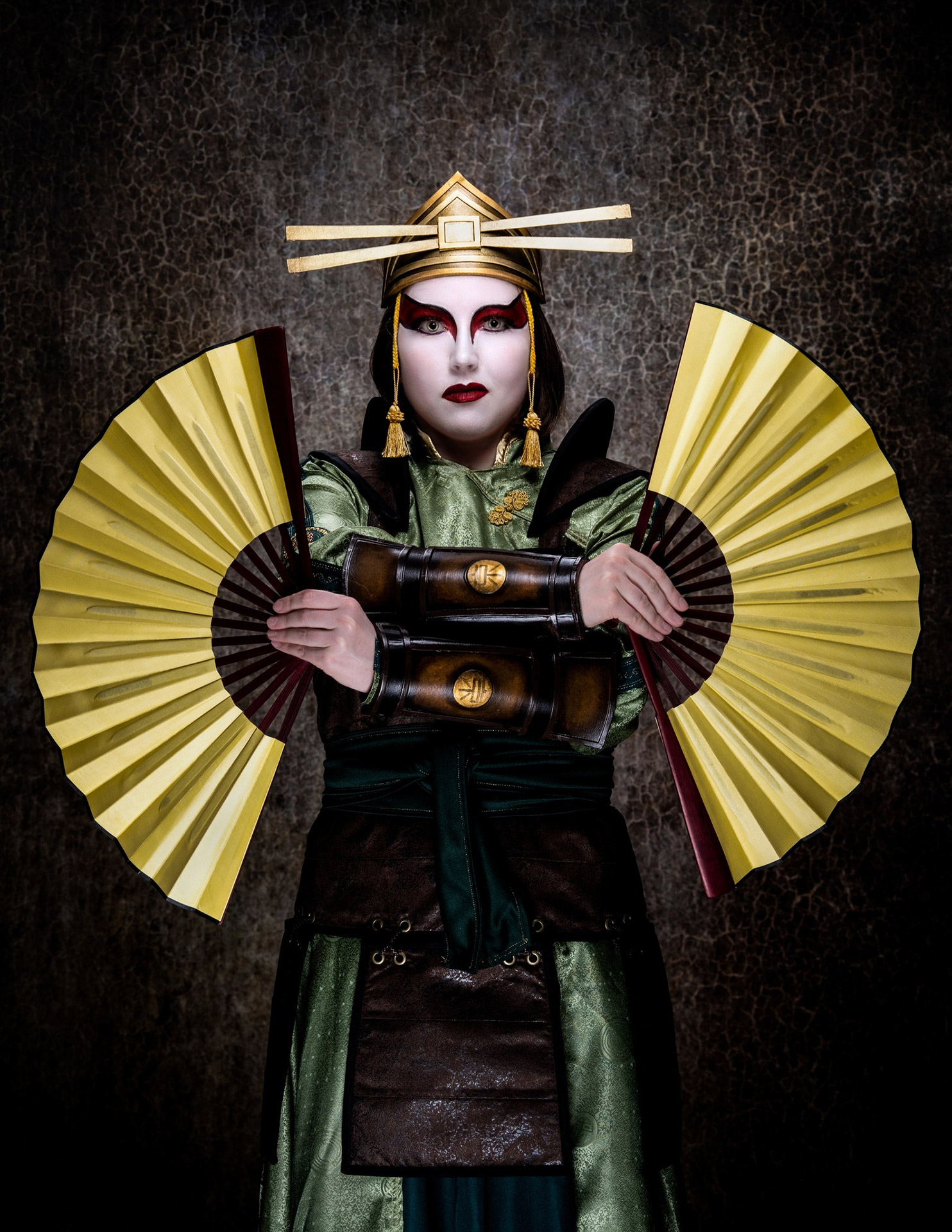 ©2019 Susan Onysko Photography – All rights reserved. Kristy cosplays Suki, leader of the Kyoshi Warriors in Avatar: The Last Airbender, at the 2019 Emerald City Comic Con, in Seattle, WA.